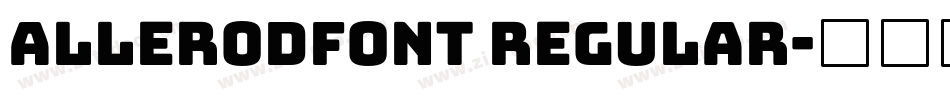 ALLERODfont Regular字体转换